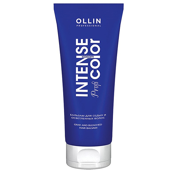 Ollin / Бальзам для седых и осветленных волос / Gray and bleached hair balsam / INTENSE Profi COLOR 