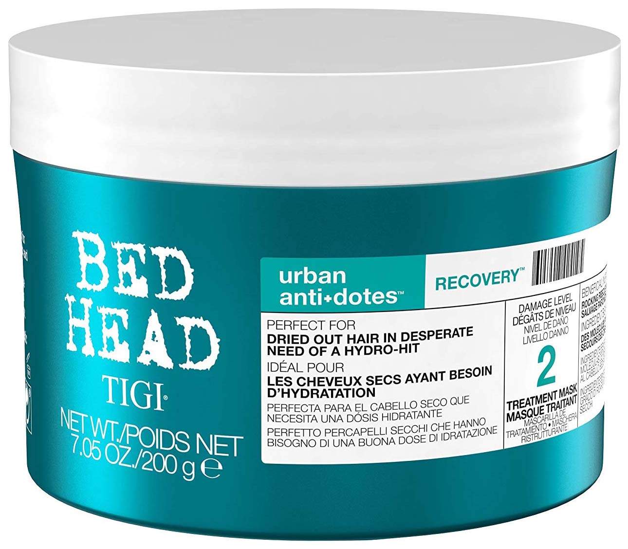 Tigi / Urban Anti+dotes Recovery Маска для поврежденных волос уровень №2 / BedHead / 200 мл.