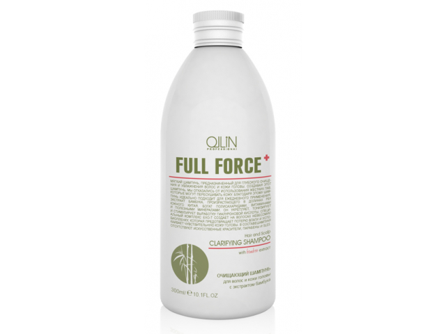 Ollin / Очищающий шампунь для волос и кожи головы с экстрактом бамбука / FULL FORCE 